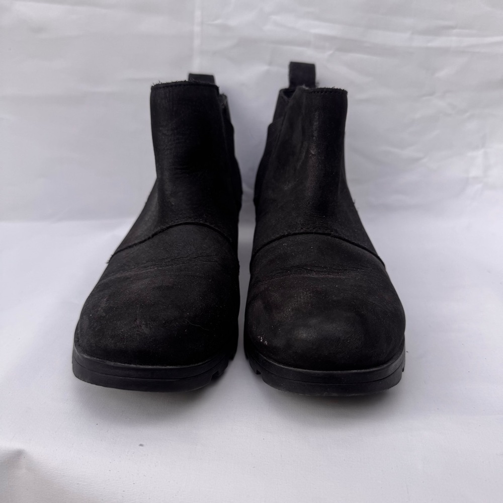 Sorel // black Joan of arc low heels Chelsea boots size 8 - Picture 3 of 9